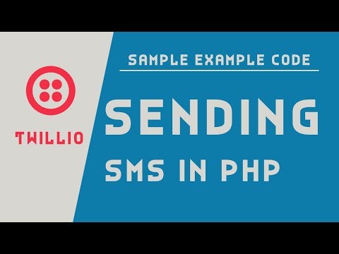 Send SMS In PHP Using Twilio Send SMS In PHP Using Twilio