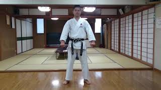 【日本空手協会】 鉄騎二段 (てっきにだん) 自主練習 JKA Karate kata  tekki -nidan