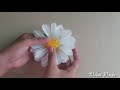 diy bunga daisy cantik dari plastik kresek how to make beautiful and easy daisy flowers