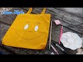 diy เพ้นท์ กระเป๋าผ้า ง่ายๆ ใช้สีอะไรดี diy tote bag painting chom style