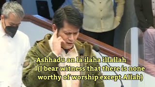 Adhan call to prayer by  Senator Robin Padilla