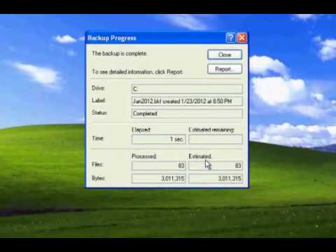 Backup and Restore Wizard in Windows XP Backup and Restore Wizard in Windows XP