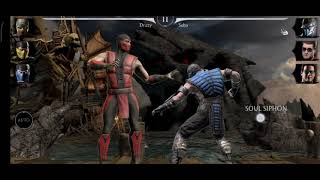MKX Mobile  Klassic Team! Ermac,, Scorpion and  Sub Zero Not fully maxed!