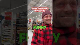 SHOPPING AT POUNDLAND 🛍️💷🛍️ #poundland #poundlandhaul #ukcomedy