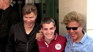 EXCLUSIVE: The Bogdanoff brothers Igor and Grichka at RTL radio station in Paris