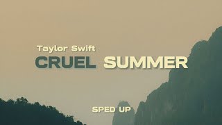 Taylor Swift - Cruel Summer | SPED UP (Visualizer)