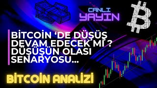 BİTCOİN 'DE DÜŞÜŞ DEVAM EDECEK Mİ ? DÜŞÜŞÜN OLASI SENARYOSU...