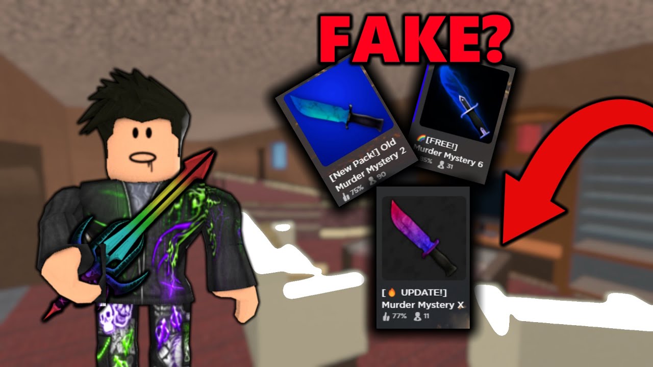 I Played Fake Roblox Mm2 Games Youtube