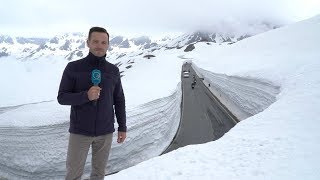 Meterhohe Schneewände - Timmelsjoch endlich geöffnet (08.06.2019)