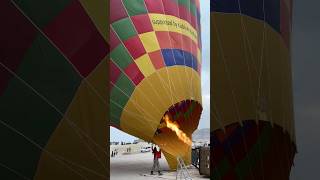 شاهد نفخ المنطاد بالنار #منطاد #اسطنبول #طيران #airballon #istanbul