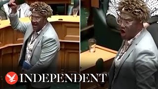 New Zealand politician performs haka before making oath to King Charles in Parliament