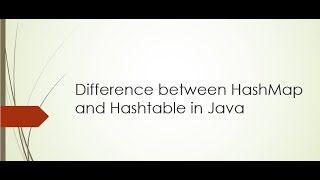 Difference between HashMap and Hashtable | #seleniumautomation | #java