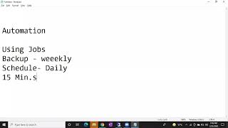 Sql DBA Batch 42 Class 66 Automation