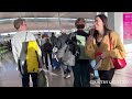 arrival and departure at barcelona airport spain🇪🇸 walking tour 2022