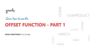 OFFSET Function in Excel - Part 1