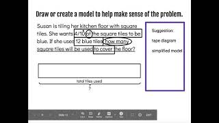 Fraction Multiplication Word Problem Using Read-Draw-Write
