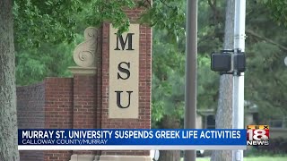 Murray State University Suspends Greek Life Activities