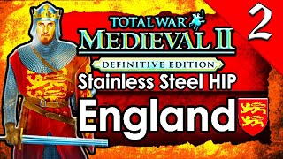 THE FIRST CRUSADE! Medieval 2 Total War: Stainless Steel HIP: England Campaign Gameplay #2