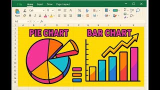 Graphing Pie and Bar Charts Step by Step Tutorial in Excel!!