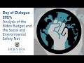 Day of Dialogue 2021: Analysis of the Biden Budget and the Social and Environmental Safety Net