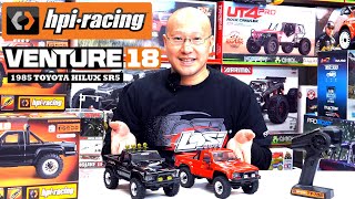 ＃OBLHOBBY hpi-racing　エイチピーアイ2024-12月新品発売1/18ミニクローラーラジコン1985 Toyota Hilux SR5　HPI Racing Venture18