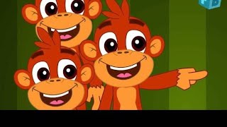 Five little monkey Jumping on the bed 🛏️ kid's poem and nursery rhymes