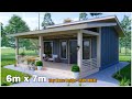 Beautiful Tiny House | Farm House Design 6m x 7m