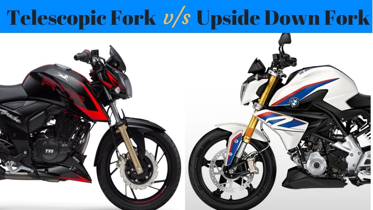 Telescopic Fork Vs Upside Down Fork (USD) | Bike Suspension - YouTube