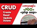 CREATE CRUD using MySQL PHP OOP PDO 2022