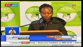 IEBC lists the counties that have handed over forms 34's - 11:45PM 9/8/2017