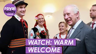 WATCH: Cheerful King Visits Polish Community Centre in London