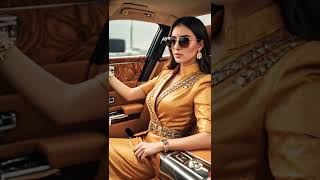 Sheikha Mahra Princess Dubai like on the Road ai generated Video  #ai #viral #sheikhamahra