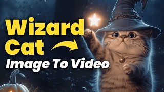 How to Create Wizard Cat Video with AI for Free - Viral AI Image to Video Tutorial