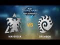 StarCraft 2 - Maverick vs. Crimson (TvZ) - WCS Jönköping Challenger Oceania/SEA - Qualifier QF UB