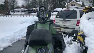 2010 Skidoo Summit 800 out of the shop