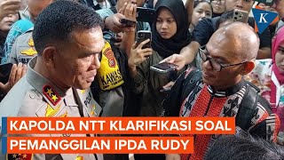 Ada Dugaan Intimidasi ke Ipda Rudy Soik, Kapolda NTT Klarifikasi