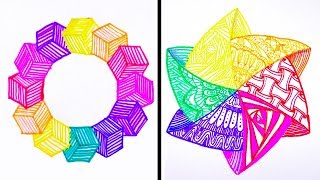 Most Amazing Art Video | 16 Awesome Drawing Tricks 🌹