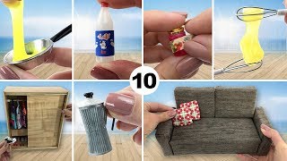 10 Coisas fáceis de fazer para Boneca Barbie - DIY Miniatura
