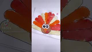 FREE Preschool Turkey Art Template #thanksgiving