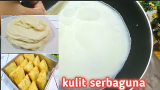 RESEP RAHASIA KULIT MARTABAK TELUR ANTI ROBEK || KULIT SERBAGUNA UNTUK SEGALA ISIAN.