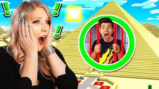 TRAPPED IN MINECRAFT PYRAMID PRISON! *WIFE IS SCARED*