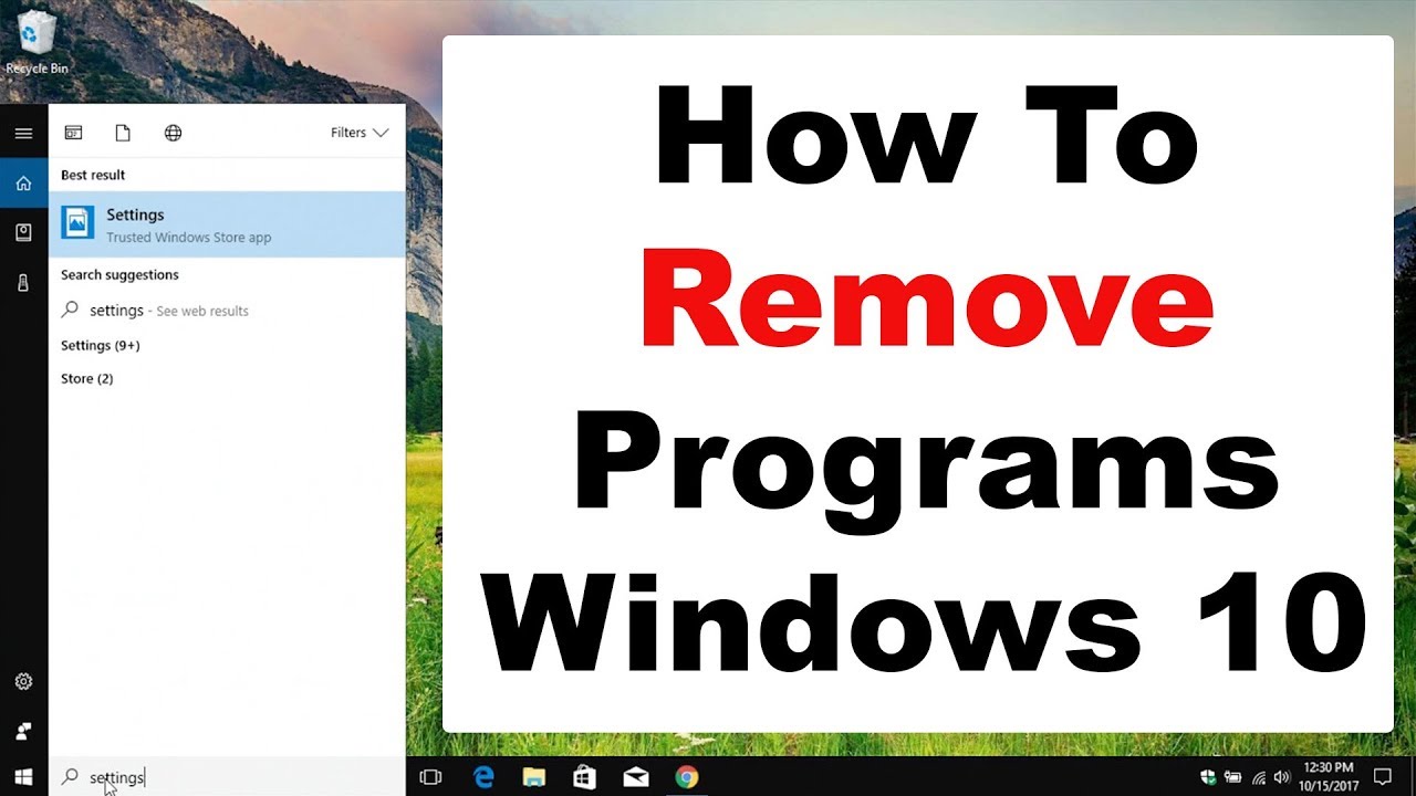 How To Remove Programs On Windows 10 PC | Easy & Fast Step By Step ...