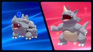 RHYHORN EVOLVED INTO RHYDON (POKEMON SHIELD)