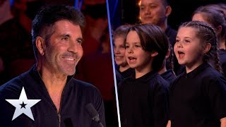 Kid choir sing EMOTIONAL song for parents serving in the Armed Forces | Auditions | BGT 2022