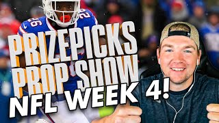 Week 4 NFL Prop Bets | NFL Player Props | NFL Week 4 Picks | PrizePicks Prop Show