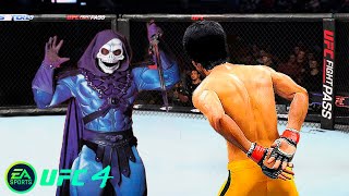 UFC4 Bruce Lee vs Skeletor EA Sports UFC 4