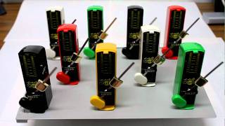 Synchronization of  9 metronomes / 9個のメトロノームによる同期現象のデモ