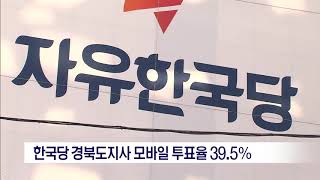 [포항MBC뉴스]한국당 경북도지사 모바일 투표율 39.5%