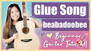 Glue Song - beabadoobee Beginner Guitar Lesson Tutorial EASY [ Chords | Strumming | Play-Along ]