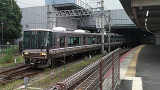 【113系置き換え用？】223系R203編成 快速 園部行き 京都発車